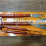 3pcs Outdoor Grilling Stainless Steel BBQ Sets