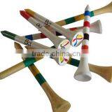 Printed Logo Golf Tee - 2-3/4 Inch Wooden Tee thumbnail-2