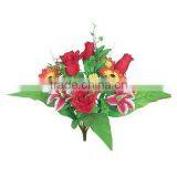 Artificial Flower 12 Buds Bouquet thumbnail-1