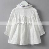 2017 Children Clothing Manufacturers Wholesale Korea Style Girls White Long Sleeve Blouse thumbnail-2