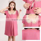 New Arrival Maternity Summer Dress Striped Pregnant Dress Maternity Clothing thumbnail-1