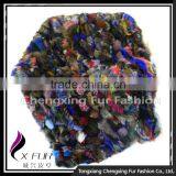 CX-D-124 Colorful Hand Patchwork Thick Genuine Fox Fur Rug Rugs thumbnail-2