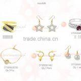 Combo Jewelry For USD $ 250 With Free Shipping Consist of 67 Designers Pieces of Mixed Plated Rings, Earrings,Pendant thumbnail-3