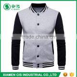 New Design European Style School Red Black Cotton Fleece Varsity Jacket for Men thumbnail-4