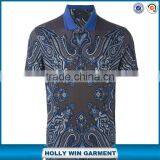 Modern Fashion Design Paisley Print Polo Shirts Men thumbnail-1