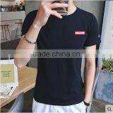 Printed 2017 Men Round Collar Short Sleeve T-shirt Cotton Loose thumbnail-3