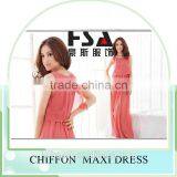 Hot Sale Summer Women Bohemian Beach Dress, Women Chiffon Silk Maxi Dress ,sleeveless Plus Size Dress thumbnail-3