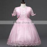 2016 Summer Style Kids Dress Flower Lace Princess Party Costume Girl Floral Dress thumbnail-6