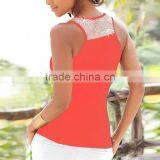 Polyester Crop Top Tank Top2016 New Arrive Women Different Size for Choice & Short Front Long Back Printed thumbnail-5