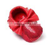 High Quality pu Sequin Baby Moccasins thumbnail-4