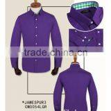 Factory Wholesale 100% Cotton Poplin Made to Measure Custom Mens Dress Shirt thumbnail-1