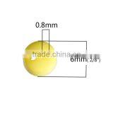 Resin Sewing Buttons Scrapbooking 2 Holes Round Yellow 6mm Dia thumbnail-2