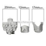 Hook Clasps For Leather Rope Bracelet Skull Halloween Silver Tone 25mm X20mm 17mm X15mm 12mm X9mm thumbnail-2