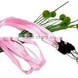 10Pcs Pink Neck Strap Lanyard Custom Logo China Wholesale thumbnail-1