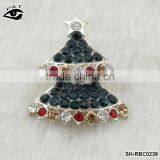 Christmas Trees Shaped Rhinestone Brooches Rhinestone Pins for Clothing Decoration Wedding Invitation Dress Jewelry Gift thumbnail-1
