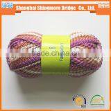 Online Shopping Yarns China Factory Cheapest Price Wholesale High Tenacity Dyed Polyester Yarn Hand Knitting Wave Yarn thumbnail-2