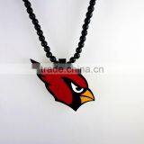 Hot Sale Bird Design Wood Acrylic Necklaces Bead Chain Necklace thumbnail-1