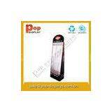 Marketing Cardboard Hook Display Stands Black For Makeup / Masks