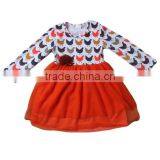 2017 Baby Girls Fall Aand Winter Cheap Boutique Wholesale Long Sleeve Fall Dress thumbnail-3