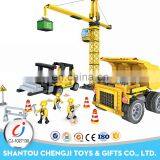 Newest Yellow Kids Friction Plastic ABS Toy Dump Truck