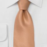 Printed Pink Polyester Woven Necktie Satin Boys