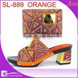 Italian Shoes and Matching Clutch Bag Ladies Shoes With Stones thumbnail-5