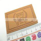 Fashion Design Custom pu Materials Jeans Leather Sewing Labels for Clothing thumbnail-3
