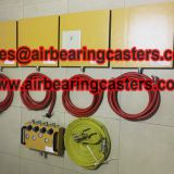Air caster rigging system characteristics summary