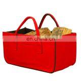 Durable Felt Home Storage Basket Firewood Log Basket thumbnail-6