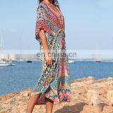 Плюс-размерный распечатанный пляжный костюм, пахо для пляжа, купальник-крывалка, палео для пляжа для женщин, купальник-крывалка, сарафан-туника для пляжа thumbnail-6