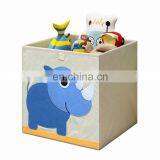 Kids Toy Baby Bed Animal Cartoon Folding Fabric Canvas Cube Storage Box thumbnail-3
