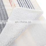 Grade A Grade and Spring/Autumn Season Home Use Korean Style Striped Blankets for Winter Double Layer thumbnail-3
