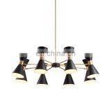 Современный индустриальный скандинавский художественный декор. Внутренний металлический люстра, светодиодная подвесная лампа thumbnail-5