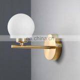 Современный золотой новый дизайн домашнего декора. Простой стеклянный шар, настольная или настенная лампа thumbnail-5