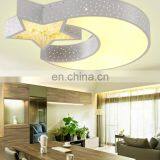 Creative Warm Room Living Room Bedroom Light Decorative Crystal Star Moon Led Ceiling Lamp for Children'S Room thumbnail-5