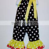 Custom Child Clothing Fashion Cheap Baby Dot Kids Ruffle Shorts thumbnail-1