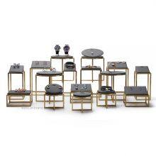 OEM Shop Luxury Counters Tabletop Metal Watch Jewelry Necklace Bracelet Hand Chain Display Stand Set Factory thumbnail-2