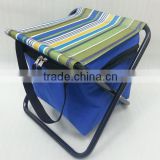 promotional foldable insulated cooler chair for outdoor camping and picnic