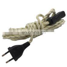 Vintage Edison Style Plastic Lampholder E27 Screw Lampholder With Fabric Wire Cable Cord