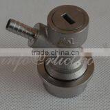 Keg Ball Lock Stainless Steel Quick Disconnect Gas Valve With 1/4" Barb Fitting for Beer or Soda Homebrewing