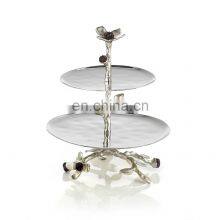 Roots Design Base Metal Shiny Cake Stand thumbnail-1