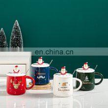 Affordable Creative Japanese Santa Luxury Christmas White Cup Ceramic Tea Cute Custom Coffee Mug thumbnail-1