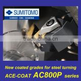 Most popular in Japan, long-run CNC tool insert AC800P series for wide various metals