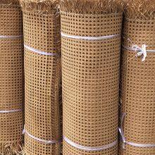 Natural Mesh Rattan Woven Material Indonesia Primary Color Real Imitation Rattan Octagonal Hexagonal Square Ceiling Veneer Decoration thumbnail-3