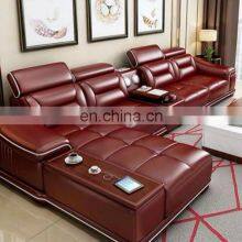 Luxury Italian Foshan Comfy New Model Modern Couch Living Room Luxury l Sofa Corner Sofa Leather Set thumbnail-3