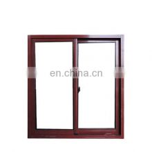 Wooden color UPVC sliding windows and doors