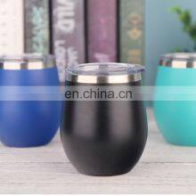 Hot Sale Engraved Camping Personalized Modern Travel Unique Metal Pink Colored Custom Stemless Wine Glass thumbnail-4