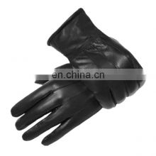 Black Motorcycle Leather Gloves Bicycling Touch Screen Cycling Winter Warm Man Women Sheepskin DAILY Life Customized CN;JIA