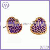 Wholesale Star Shape Enamel Stud Earrings thumbnail-5