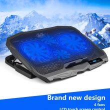 Portable Desktop Universal Holder Foldable 4 Fans USB Gaming Laptop Cooling Stand for Notebook Folding Cooler thumbnail-2